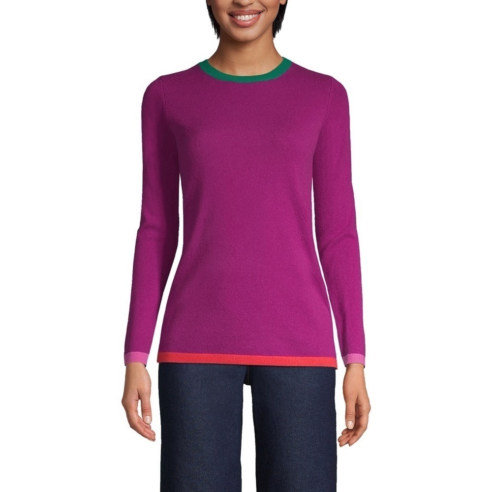 NWT LANDS END Women's Cashmere Sweater - Picture 3 of 6